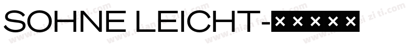 SOHNE LEICHT字体转换